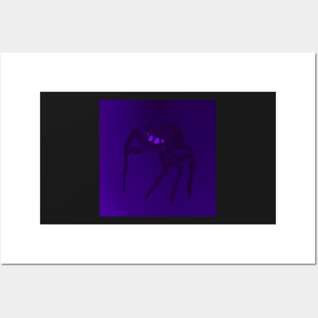 Jumping Spider Drawing V25 (Purple 1) Wall Art by IgorAndMore